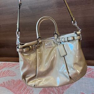 COACH patent leather purse